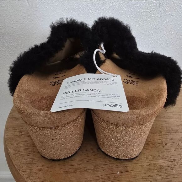 Papillio By Birkenstock Namica Teddy Sherpa Slip-on Sandals Size 11 - Picture 5 of 8